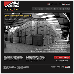 Alarc Logistics website