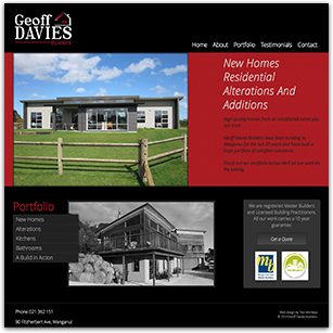 Geoff Davies Builders website